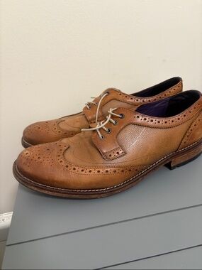 Ted Baker Tan Brogue Cassius 4 Wingtip loafers